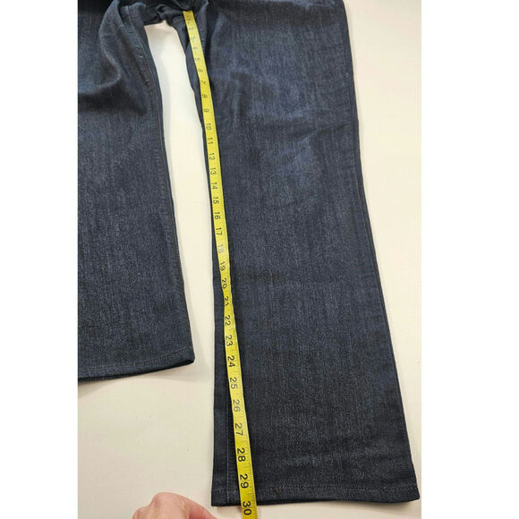 NWOT size 10 straight lift tuck high rise stretch blue jeans casual career - Picture 5 of 8